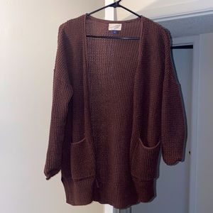 Brown cardigan